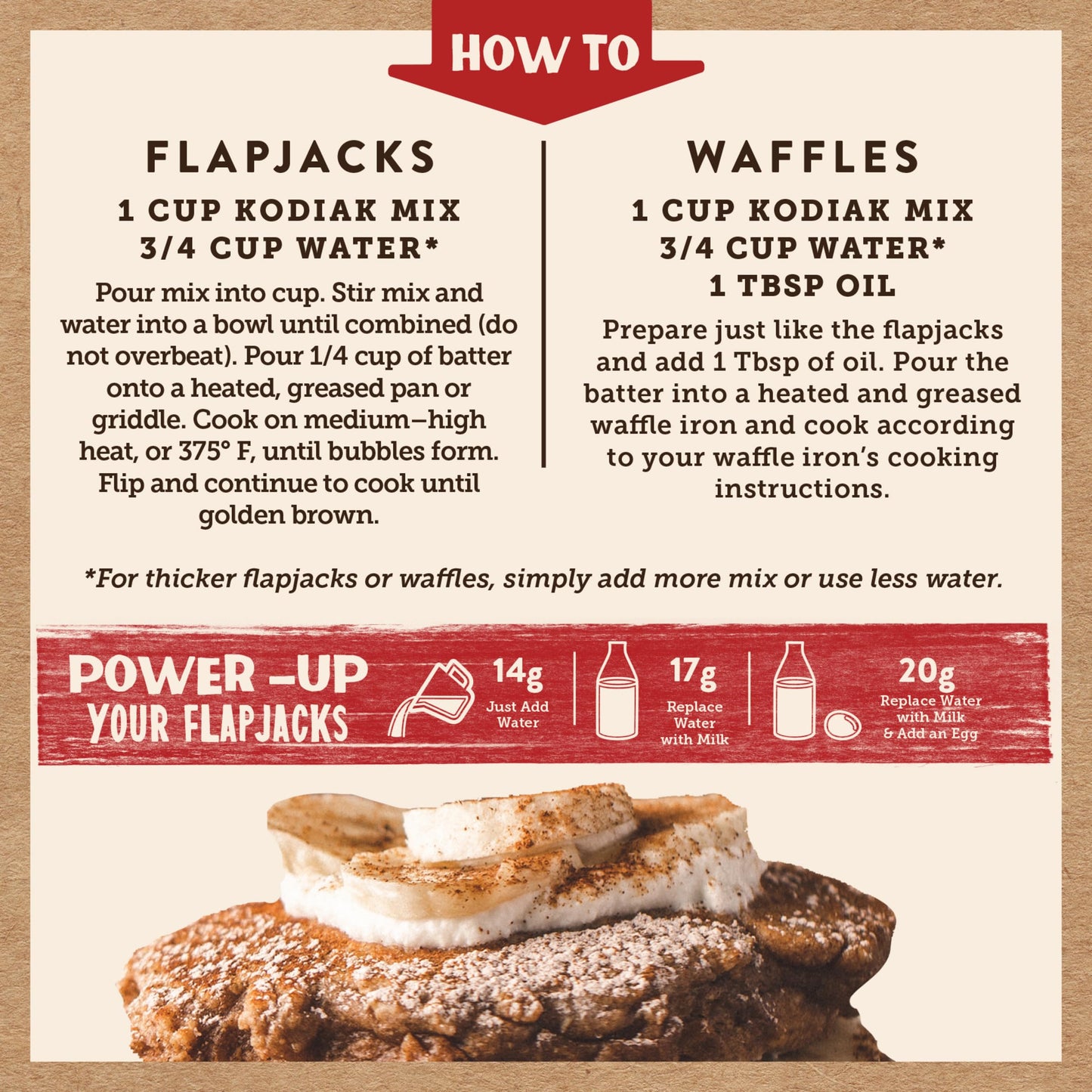Kodiak Cakes Protein Pancake Power Cakes, Flapjack And Waffle Mix, Cinnamon Oat, 20 Ounce (Pack Of 6) (10705599012683)