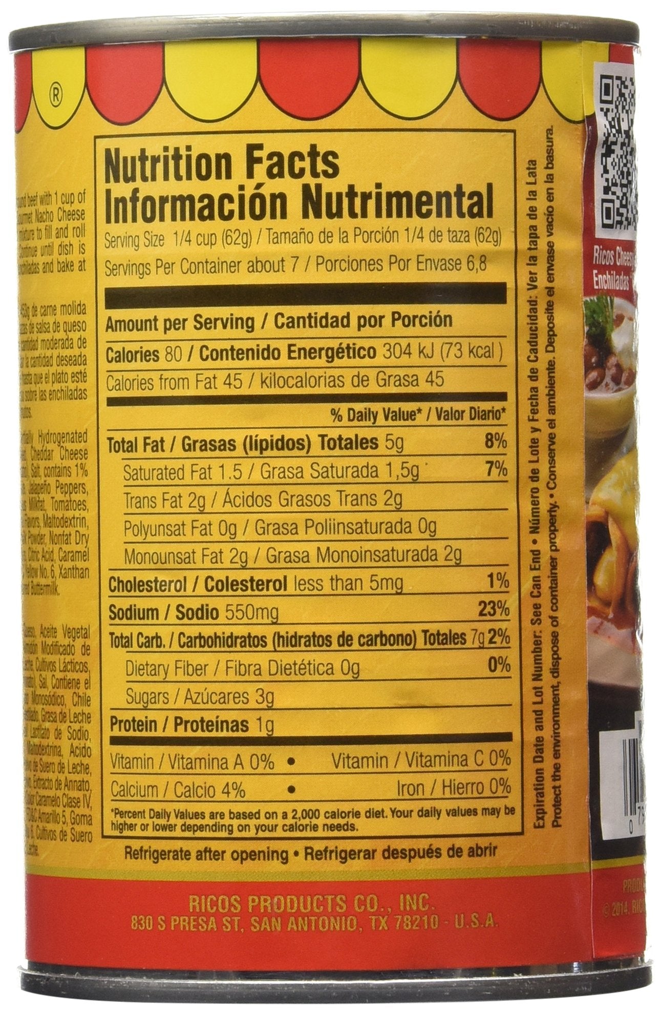 Ricos Gourmet Nacho Cheddar Cheese Sauce with Jalapenos (Pack of 3) 15 oz Cans
