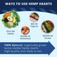 Hemp Hearts - 100% Pure Hemp Hearts - Raw Shelled Hemp Seeds (1 Pound)