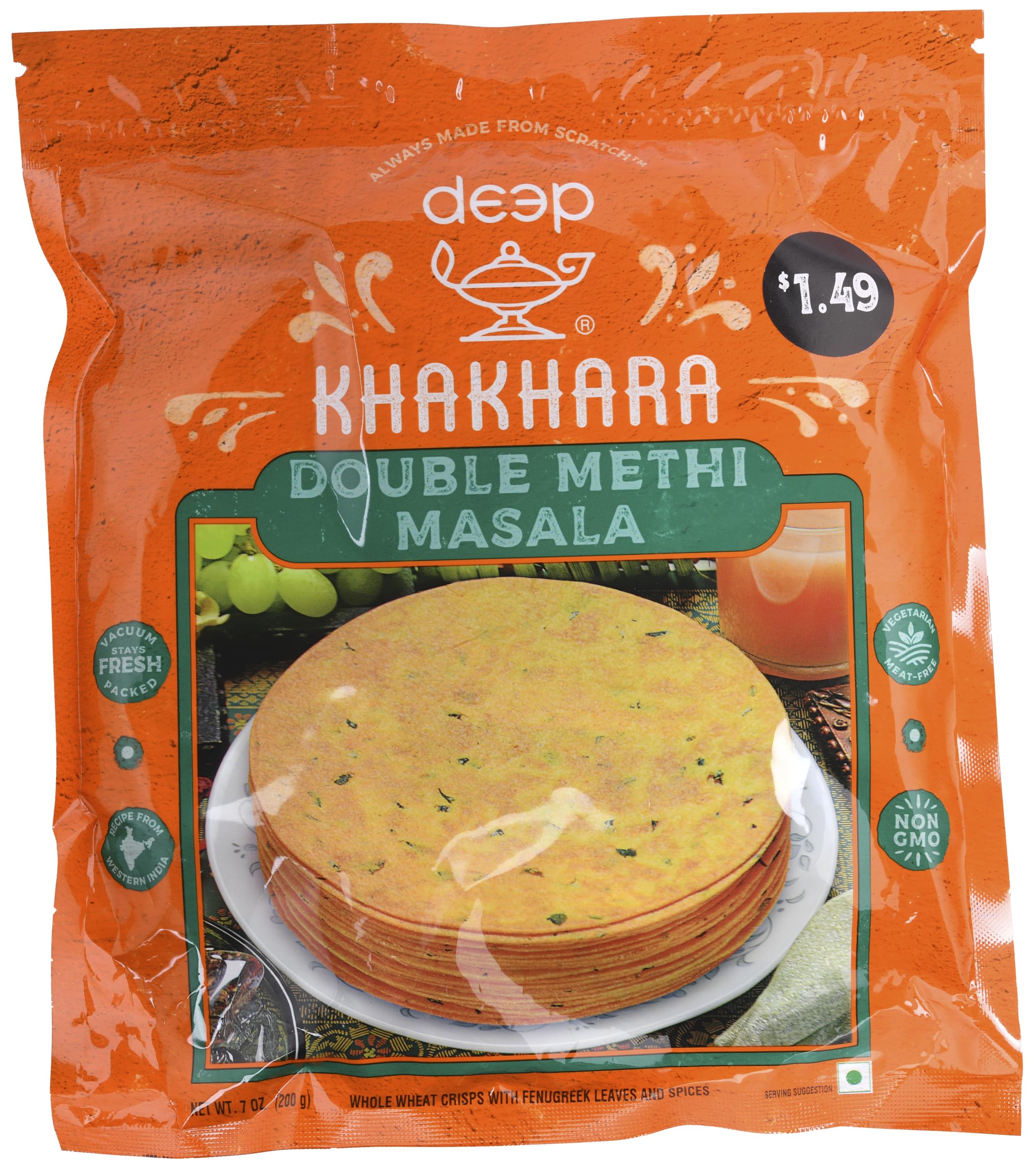Deep - Double Methi Masala Khakhara 7Oz – Groceryeshop