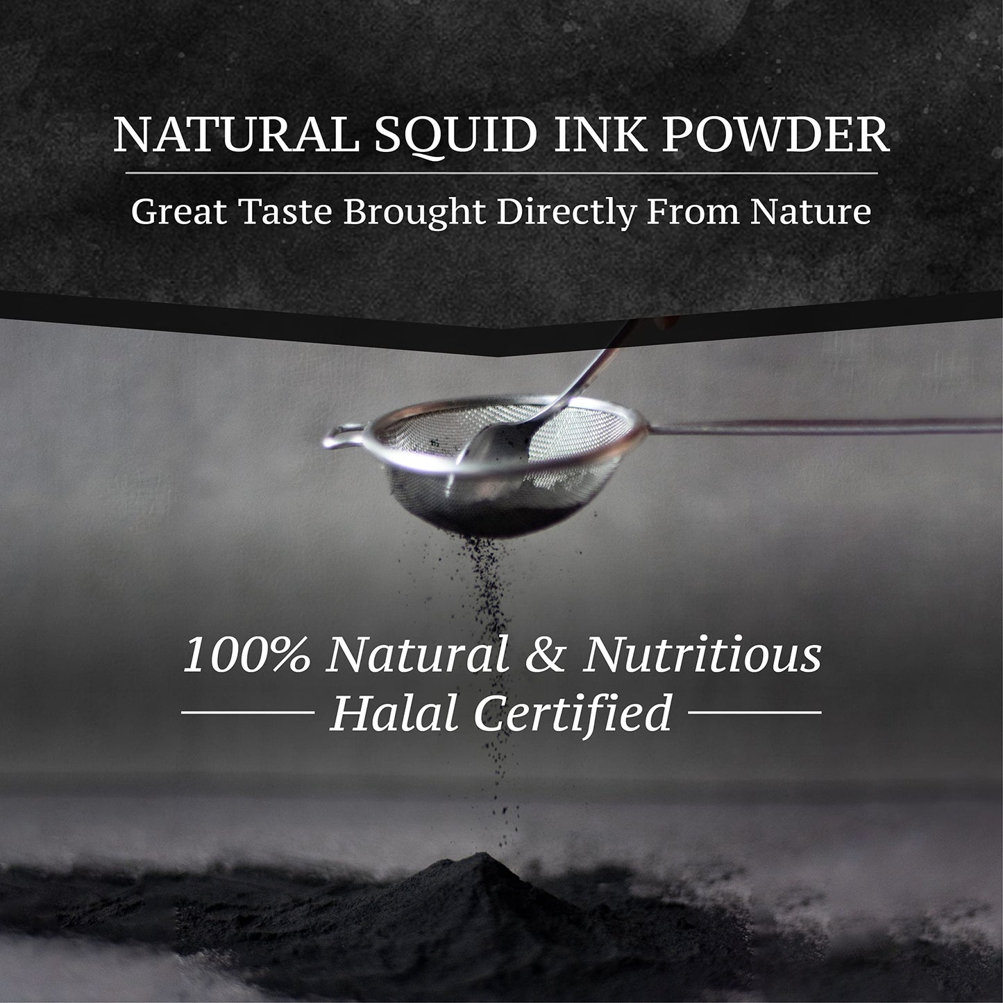 Black Hut Cuttlefish Squid Ink Powder, Perfect For Festive Baking & Cooking, Ideal For Rice, Noodles, Pasta, Spaghetti, Risotto,