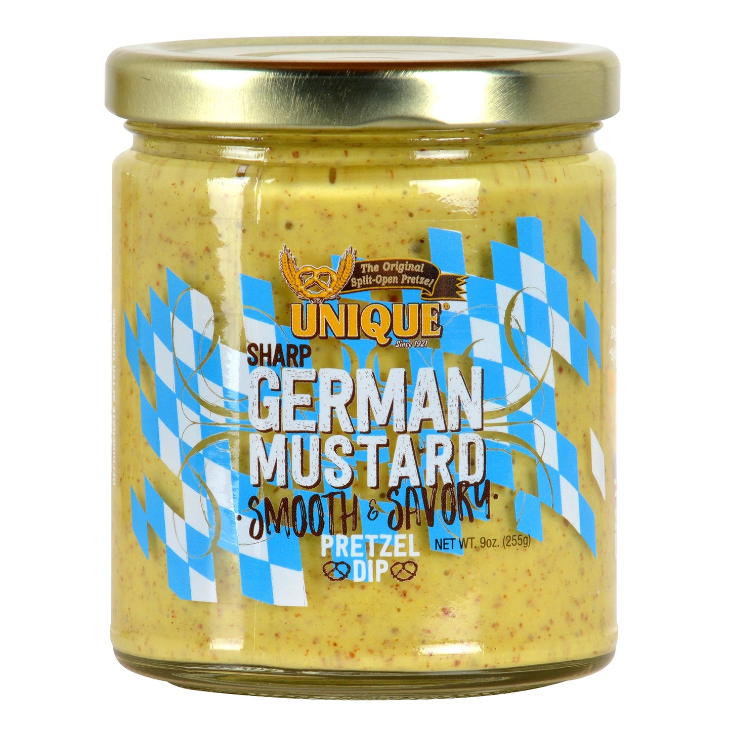 Unique Snacks Pretzel Dip with Sharp German Mustard, 9 Ounce, Camouflage Color