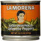 La Morena Jalapeno Peppers, Sliced, 13.1 Ounce (Pack of 12)