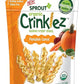 Sprout Organic Baby Food, Stage 4 Toddler Veggie Snacks, Pumpkin Carrot Crinklez, 1.5 Oz Bag (1 Count)