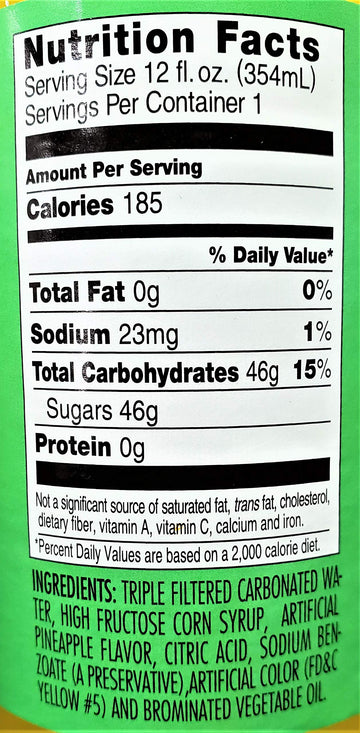 Dg Genuine Jamaican - Pineapple Soda 12Oz - 6-Pack