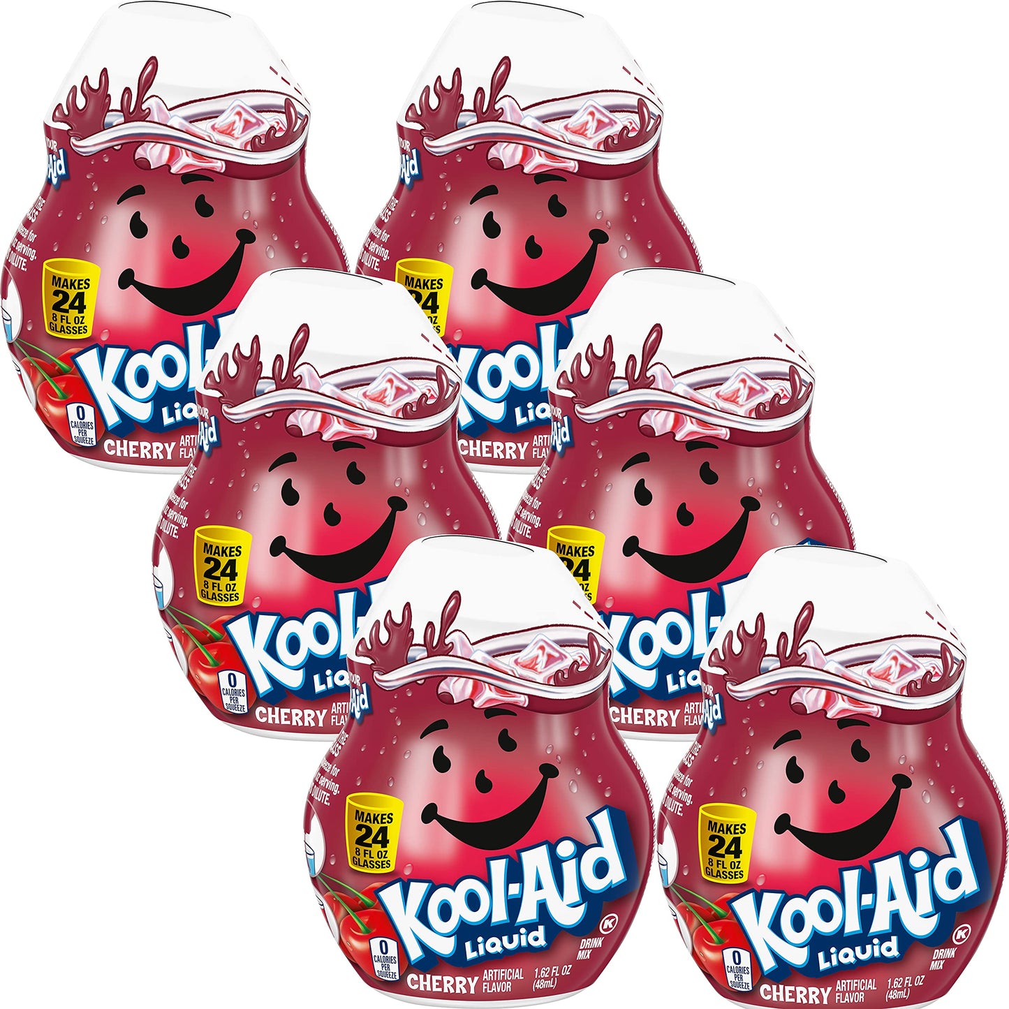 Kool-Aid Liquid Drink Mix - Cherry, 1.62 Fl Oz (Pack of 6), Model S-PL-8693