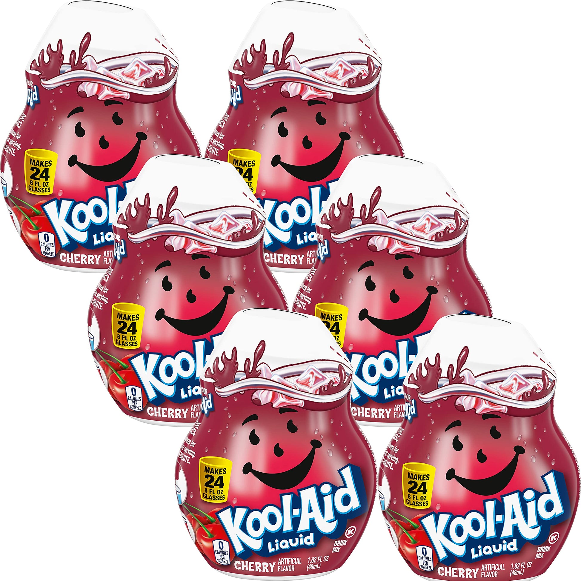 Kool-Aid Liquid Drink Mix - Cherry, 1.62 Fl Oz (Pack of 6), Model S-PL-8693