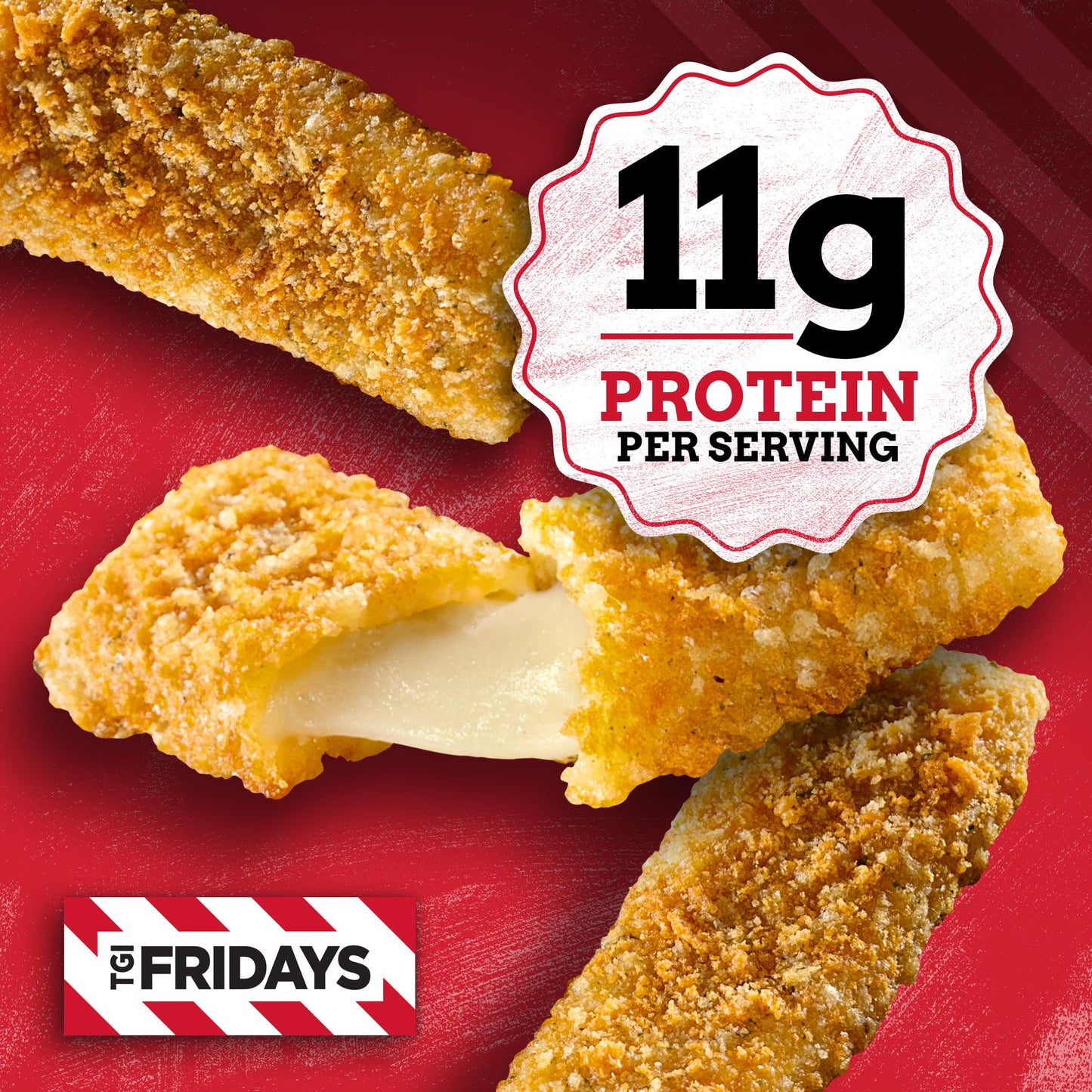 TGI Fridays Mozzarella Sticks Frozen Snacks with Marinara Sauce, 17.4 oz Box