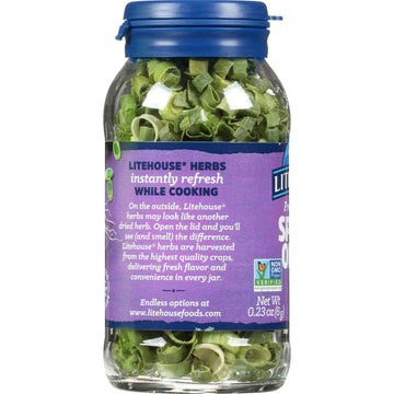 Litehouse Freeze Dried Spring Onion - Substitute For Fresh Spring Onion, Jar Equal To 1 Spring Onion Fresh Bunch, Organic, Sprin