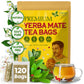 FreshDrinkUS  Yerba Mate Tea Bags | 120 Tea Bags | Traditional South American Herbal Tea - Smooth & Refreshing Flavor - enhanced Quality  Sustainably Sourced. Vegan.