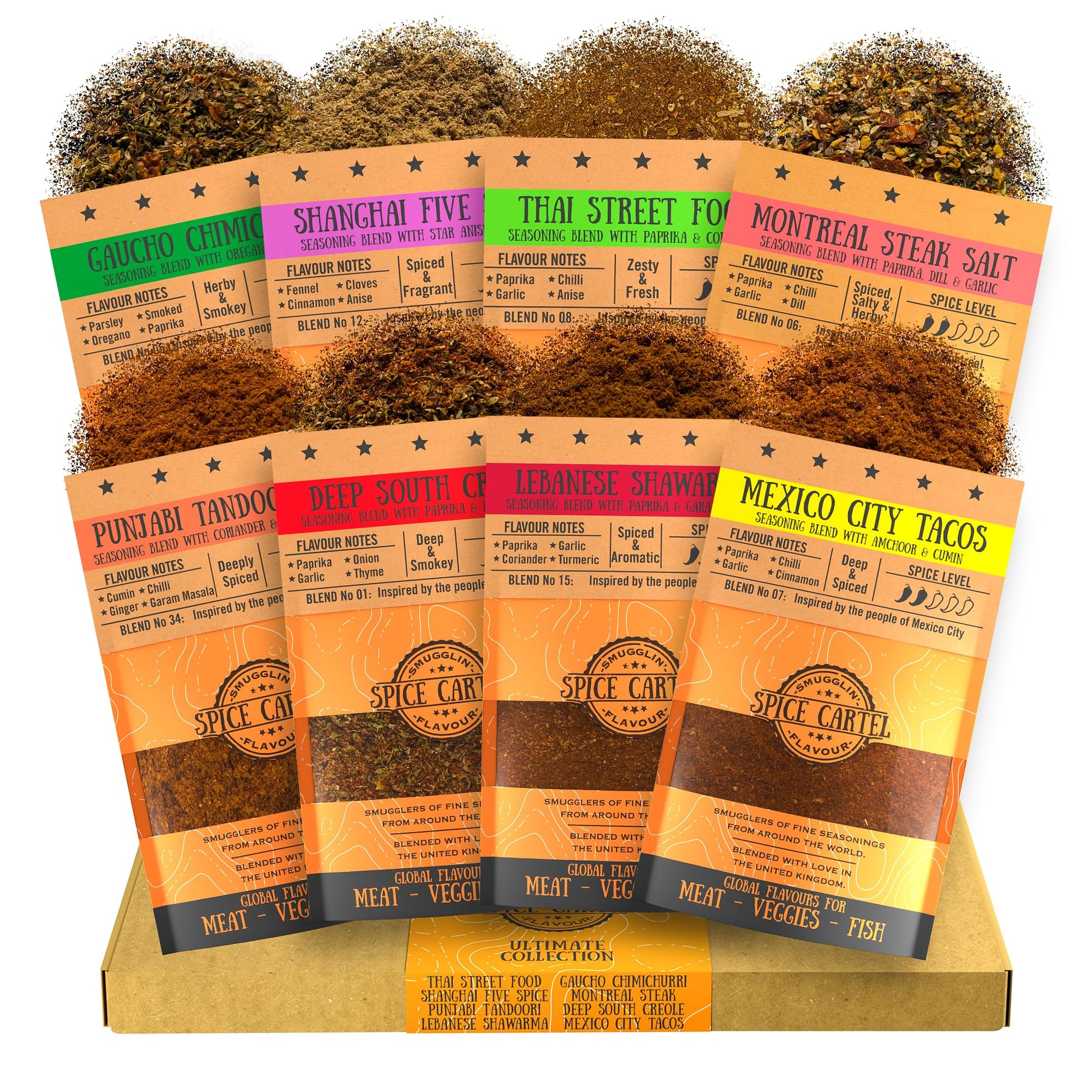 Spice Cartels Cartel Classics 8 Pack S Box Of Global Herbs & Spices