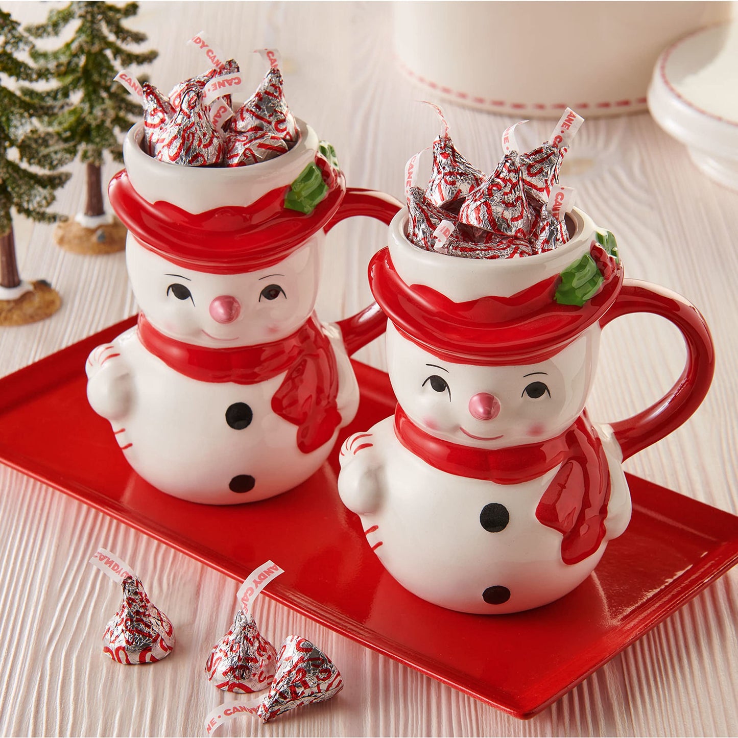 Hershey'S Kisses Candy Cane Flavored, Christmas Stocking Stuffer Candy Bag, 9 Oz