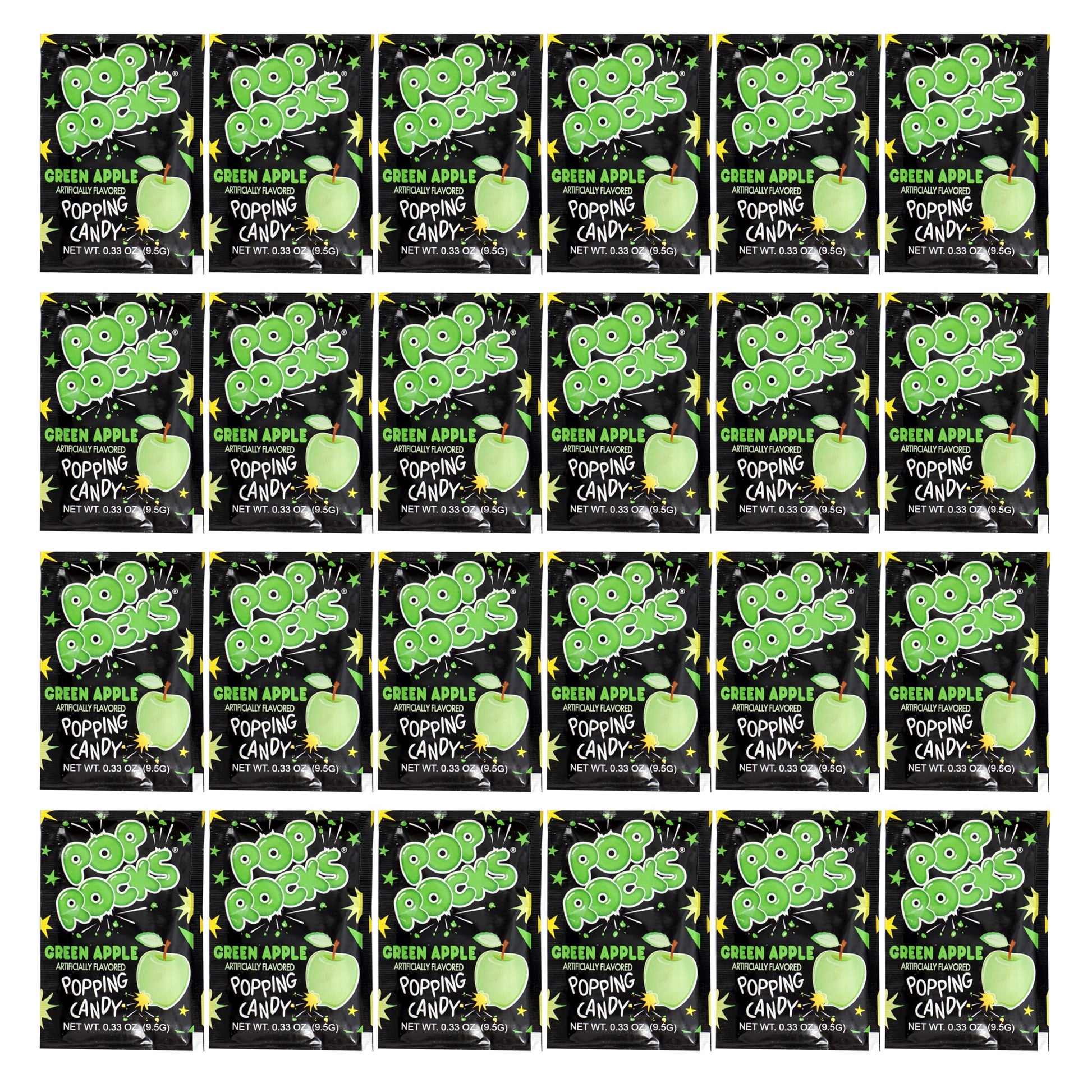 Pop Rocks Green Apple, 24 Pack, Popping Candy