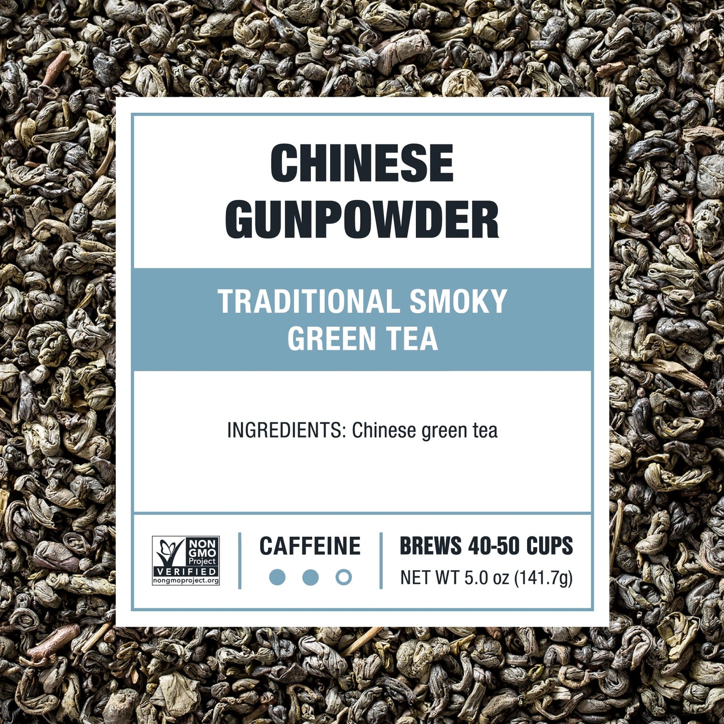 Tiesta Tea - Chinese Gunpowder, Traditional Smoky Green Tea, Premium Aromatic Loose Leaf Tea, Medium Caffeinated, 50 Cups - 5 Ou
