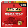 Twinings English Breakfast Black Tea Individually Wrapped Bags, 50 Count (Pack Of 6), Flavourful, Robust, Caffeinated, Enjoy Hot Or Iced