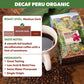 Java Planet Organic, Water Process Decaf Peru, Smooth Full Flavored Organic Coffee Beans, Low Acid, Whole Bean Coffee 1LB Bag