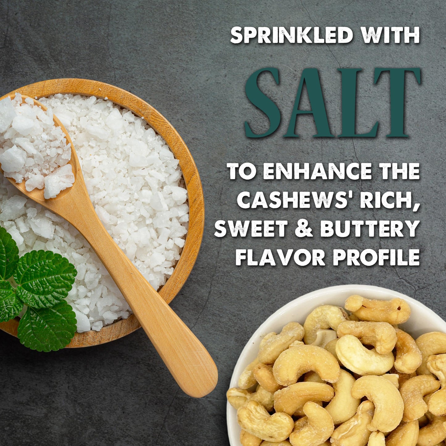 The 1949 Nut Co. Salted Cashews | Oil Roasted Fried with a Unique Crispy Crunch | Extra-Large, Hand-Cooked in the USA with an Ol