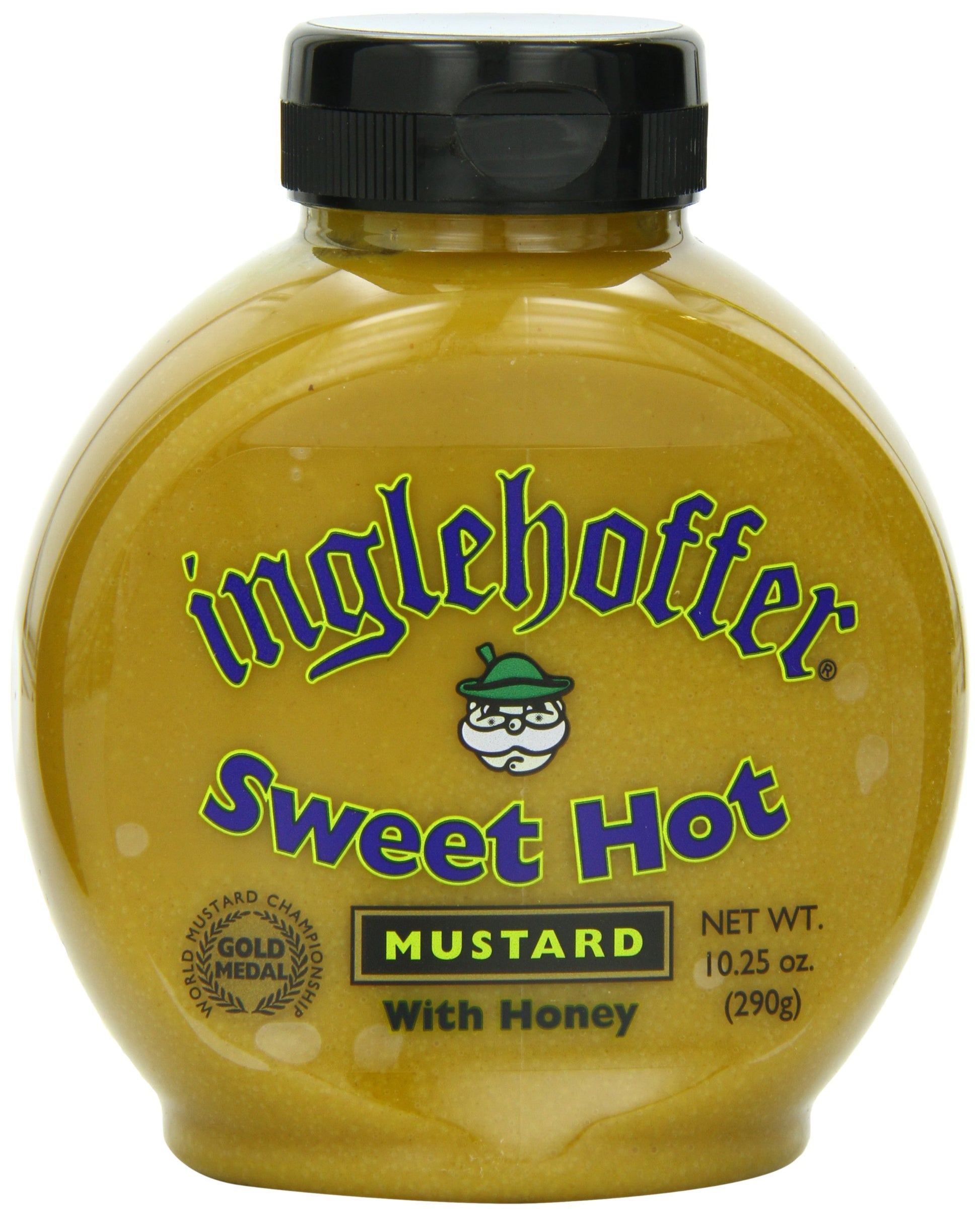 Inglehoffer Sweet Hot Mustard, 10.25 Ounce Squeeze Bottle (Pack Of 6)