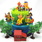 Caillou Birthday Cake Topper Set Featuring Caillou And Friends With Decorative Themed Accessories