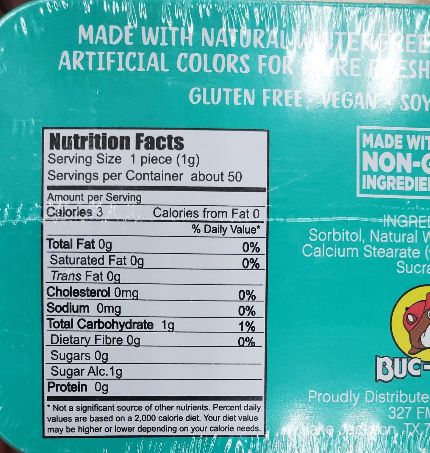 Buc-Ee'S 2025 Gluten Free & Sugar Free Mints - 50 Mints Tin Can, Pack Of 5 Non-Gmo - Vegan - Soy Free - Natural Flavor (Wintergr