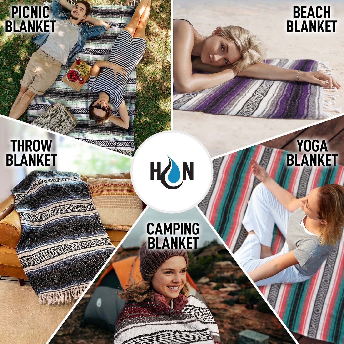Handcrafted Large Mexican Blankets, Artisanal Handwoven Serape Blanket, Authentic Falsa Blanket, Beach Blanket, Camping Blanket,