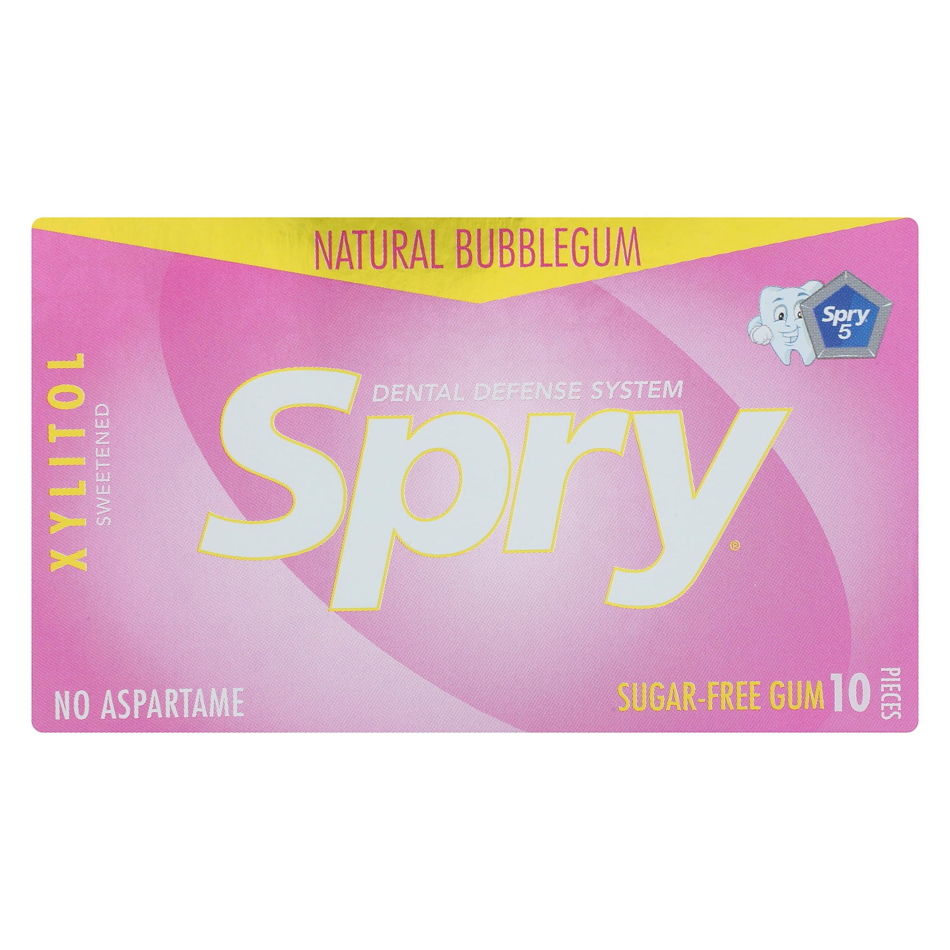 Spry Bubble Gum, 10 Ct