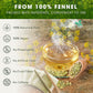 FRESHDRINKUS Fennel Tea Bags, 100% Natural, Vegan, 200 Count, No Sugar, No Caffeine, No Gluten
