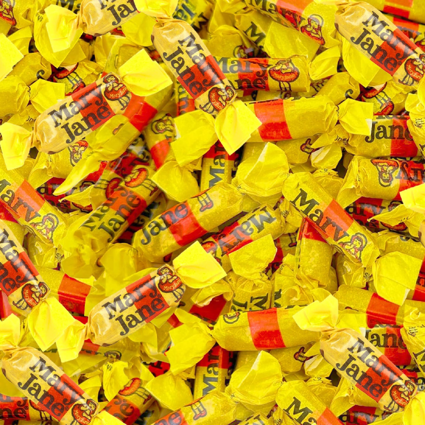 Mary Jane Candy, Peanut Butter Flavored Taffy Rolls, Gluten-Free, 2-Pound Bag