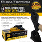 Dura-Gold Hd Black Nitrile Disposable Gloves, 3 Boxes Of 100, Size Small, 6 Mil - Latex Free, Powder Free, Textured Grip, Small