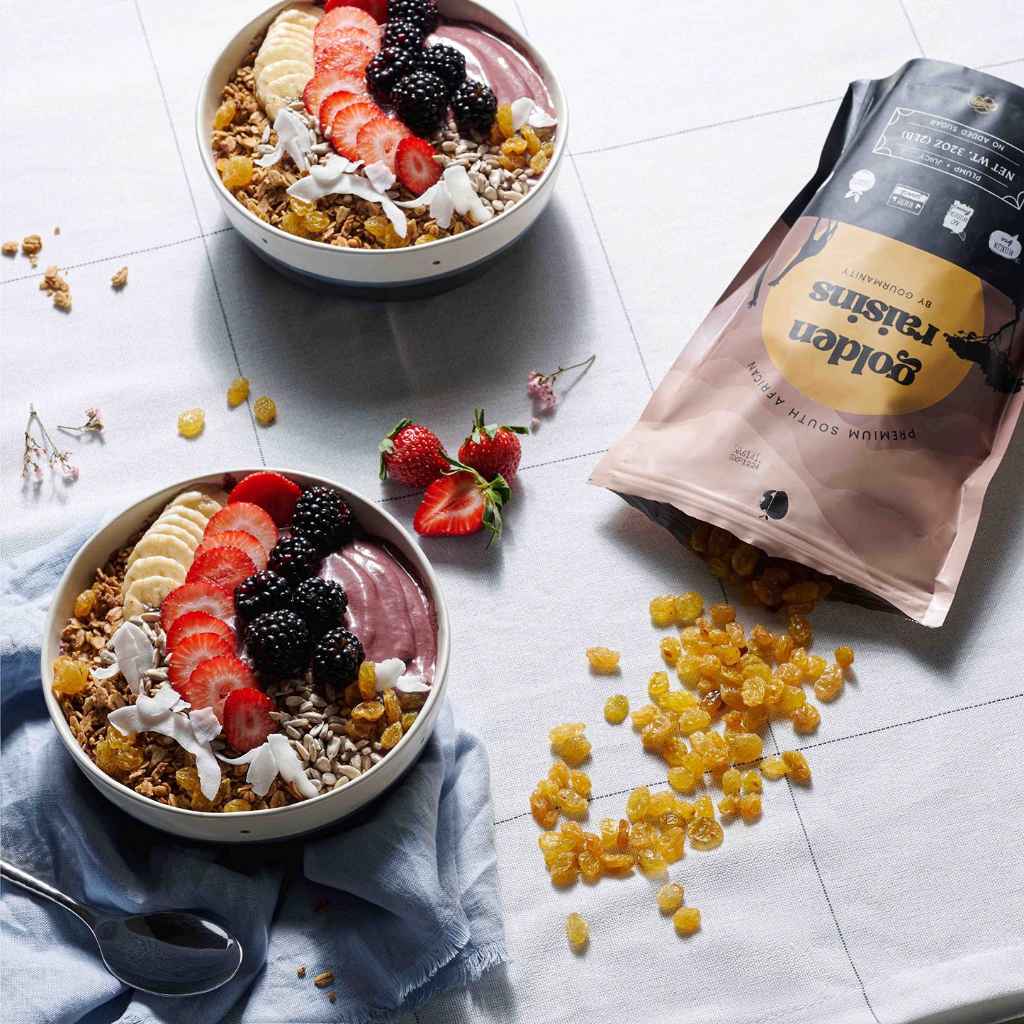 Gourmanity Golden Raisins, Naturally Sweet South African Raisins Bulk, Great Choice For A Healthy Snack, Seedless Juicy Sultanas