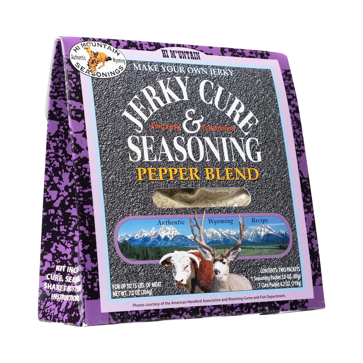 Hi Mountain Jerky Seasoning and Cure Kit - Pepper Blend - 8 Ounce - Perfect for Beef, Venison, Elk, and Deer