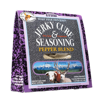 Hi Mountain Jerky Seasoning and Cure Kit - Pepper Blend - 8 Ounce - Perfect for Beef, Venison, Elk, and Deer