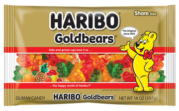 HARIBO Gummi Candy, Original Goldbears, 14 Ounce (Pack of 12)
