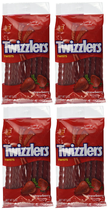 Twizzlers Strawberry Twists, 5-Ounce (Pack Of 4)