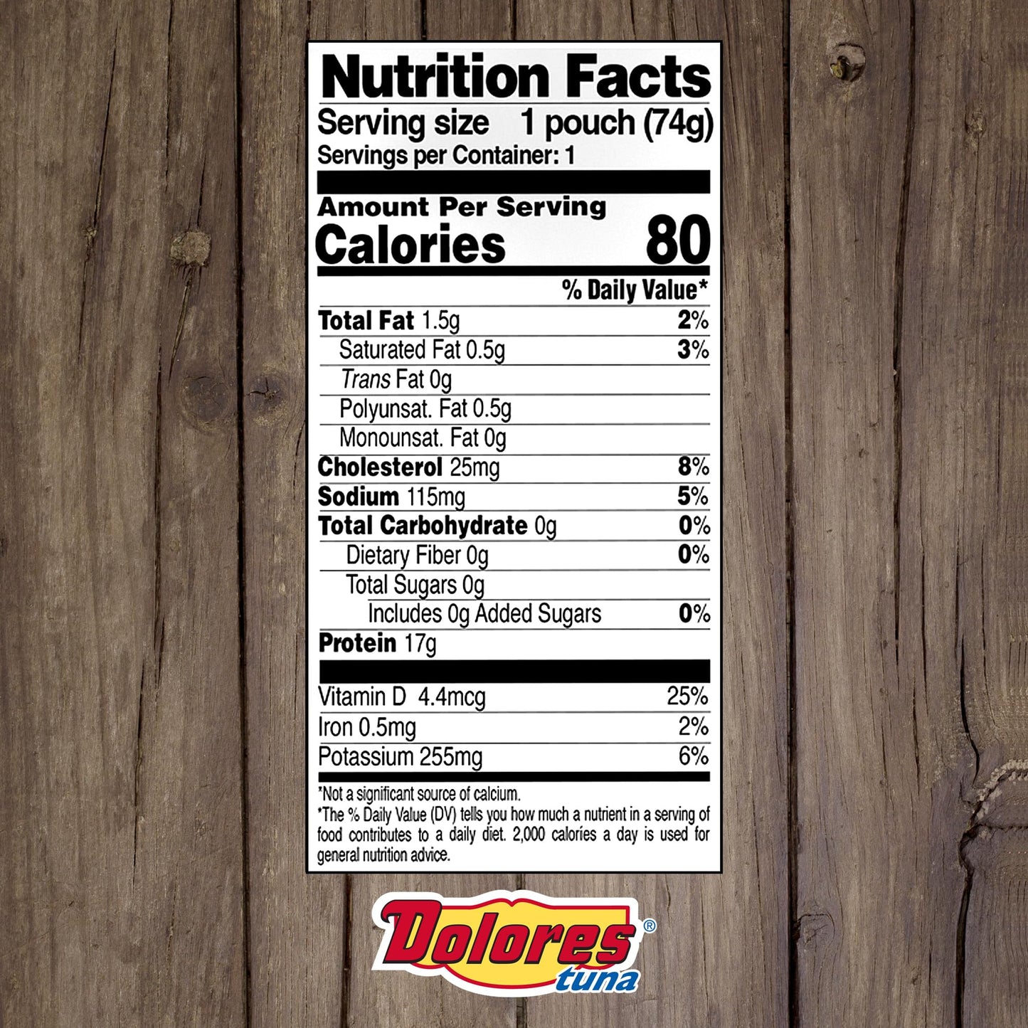 Dolores Chunk Light Yellowfin Tuna In Water, 2.6 Oz (Pack Of 24)