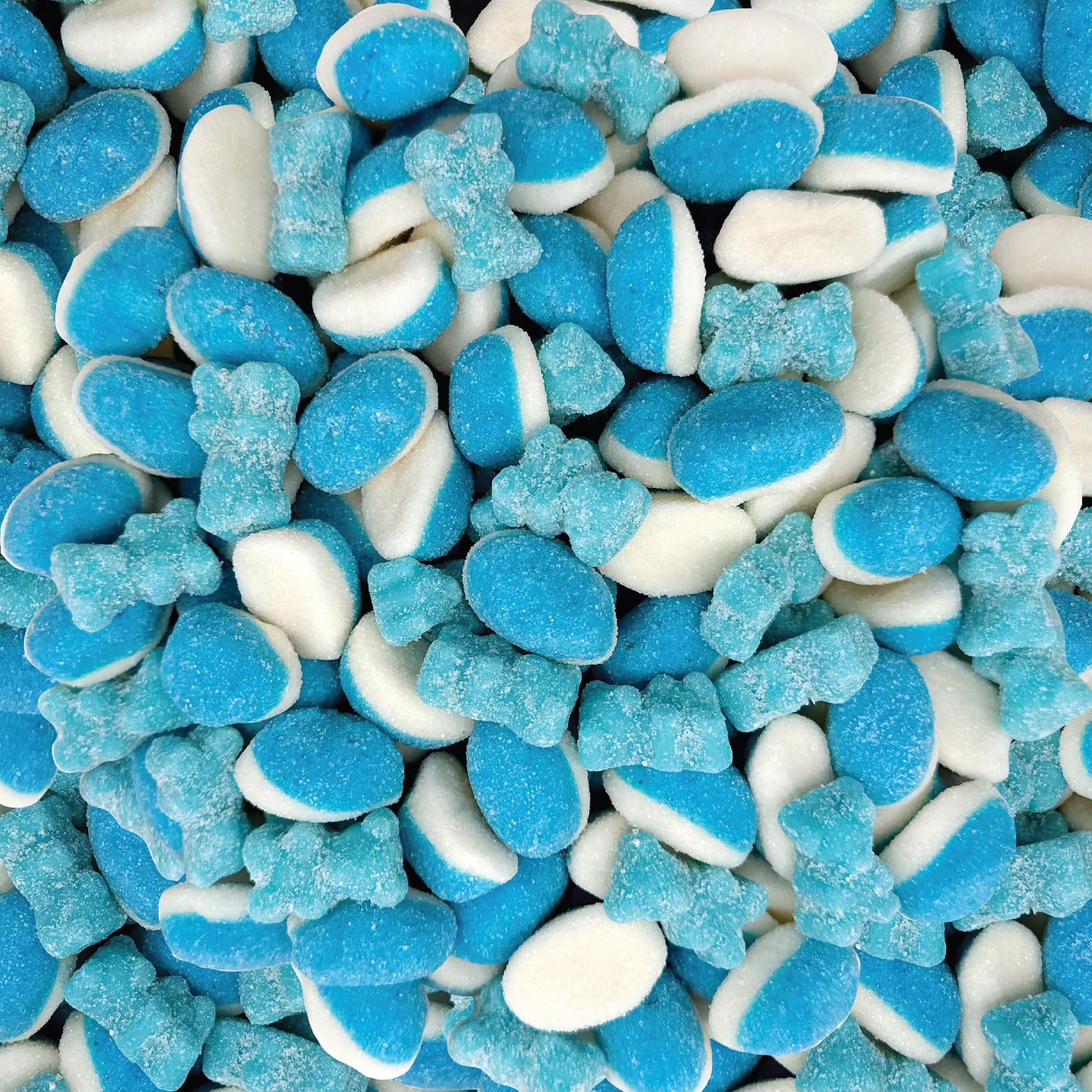 ILIKE! Blue Gummy Candy Mix - 2-Pound Bag of Blue Raspberry Puffs & Sour Gummy Bears