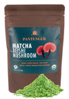 Pantenger Matcha Green Tea Powder with Reishi Mushroom, USDA Organic, 2.12 oz (60g)