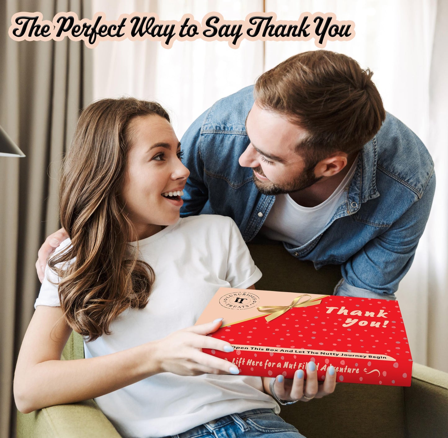 Luxurious Treats Fathers Day Gourmet Dad Treats, Nuts Gift Basket Healthy Gift Box Appreciation Nut Tray Thank You Gift For Dad,