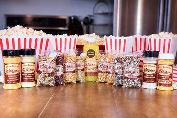 Amish Country Popcorn | 8-4 oz Bags | Air Pop Variety Sampler | Popcorn Kernels and Variety Topping Bundle | Old Fashioned, Non-