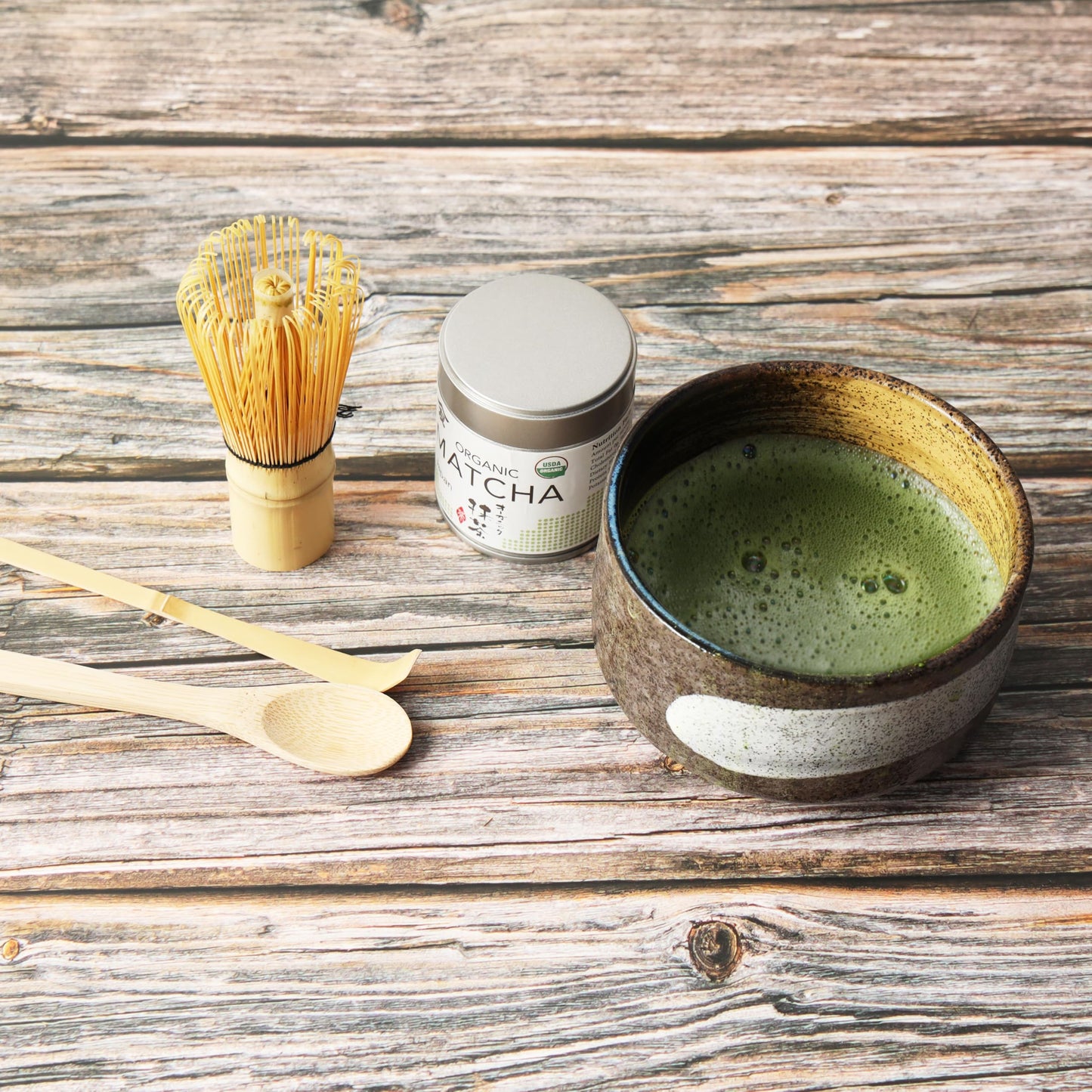 TOMOSAN Japanese Organic Matcha - Uji Kyoto Stone Milled Green Tea Powder, 30g - Authentic, Premium Quality Green Tea