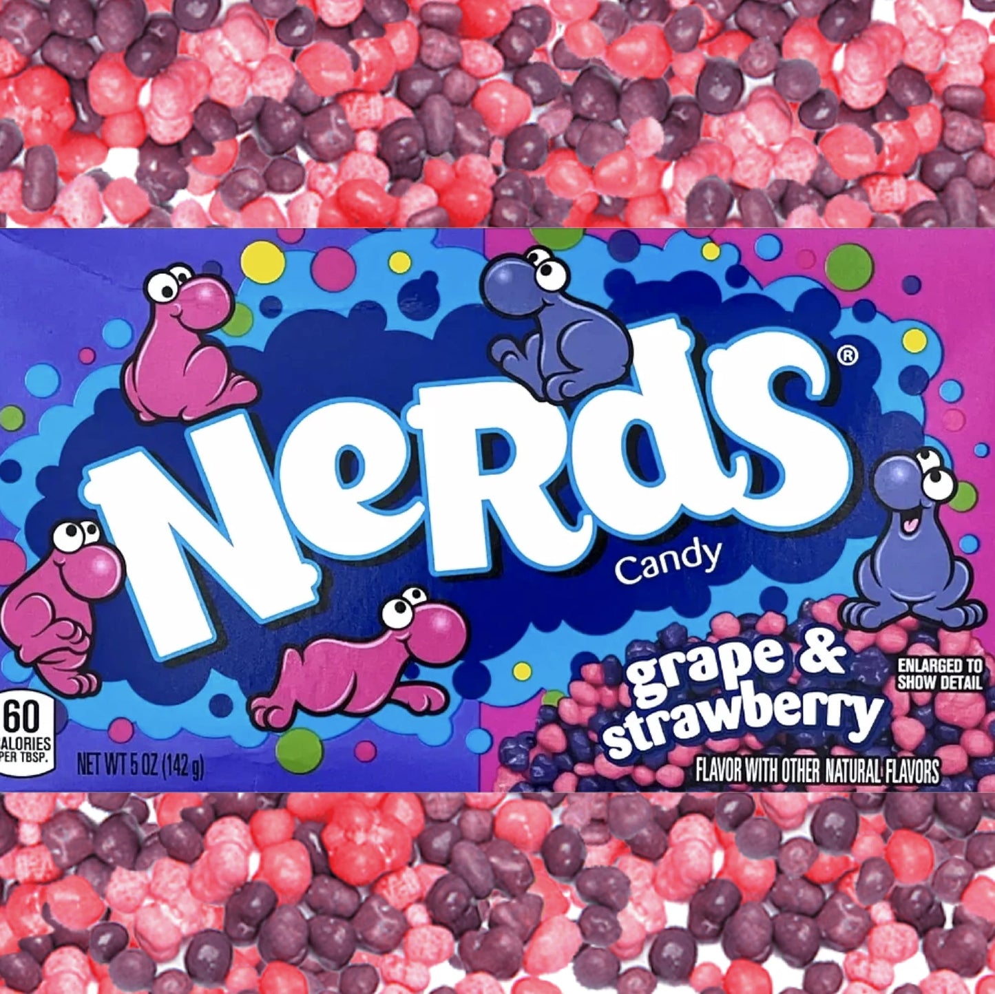 Grape & Strawberry 5 Oz 3 Pack Theater Box - Tangy & Tasty Candy With Two Classic Flavors - Seriously Strawberry & Gotta-Have Gr