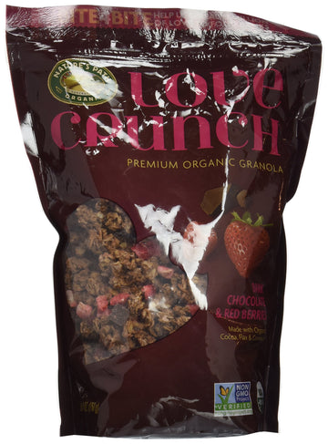 Love Crunch Organic Dark Chocolate & Red Berries Granola, 26.4 Oz (Pack Of 1), Non-Gmo, Fair Trade, By Nature'S Path