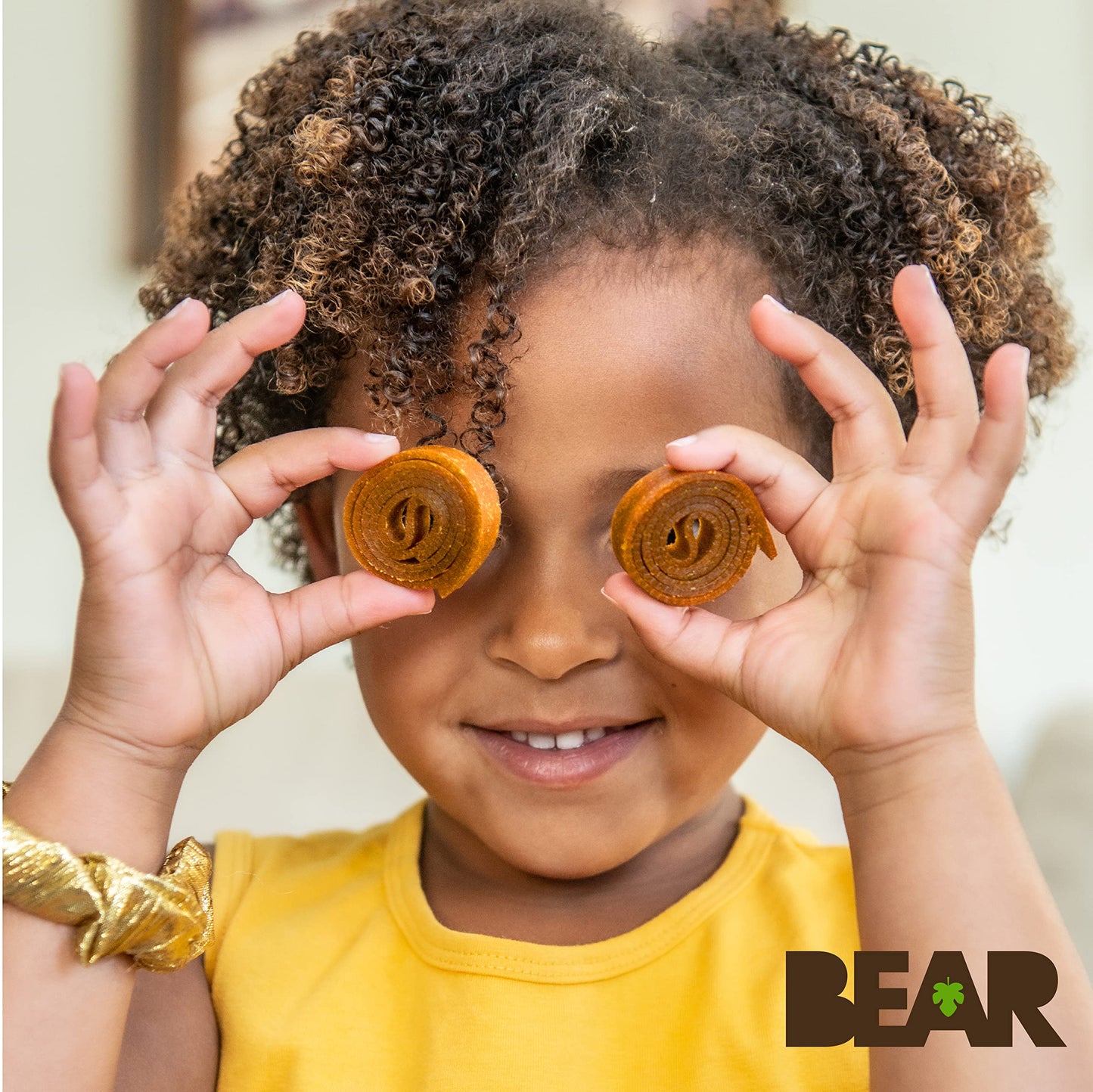 BEAR Real Fruit Snack Rolls - Gluten Free, Vegan, and Non-GMO - Apple - Healthy School And Lunch Snacks For Kids And Adults, 0.7