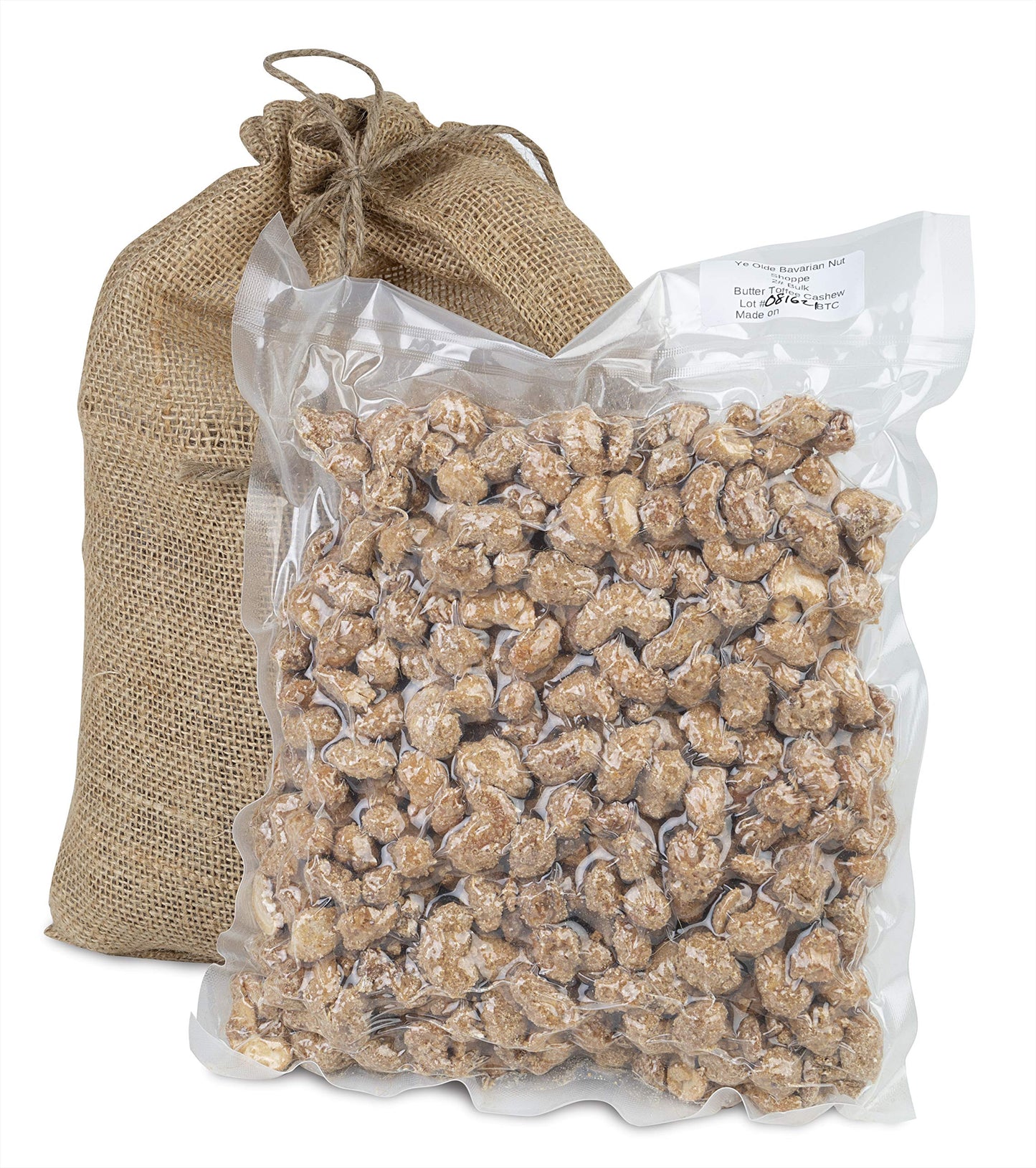 Kettle Creek Snacks Butter Toffee Roasted Cashews Non-GMO 2 Lb Bag