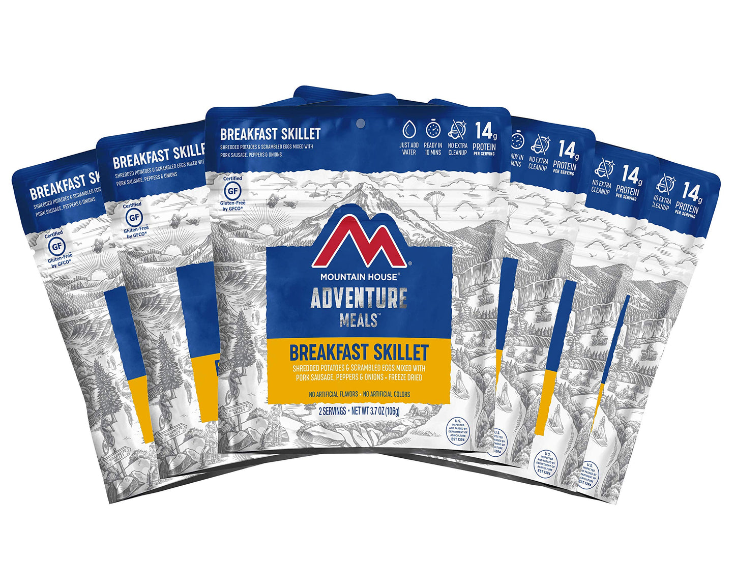 Mountain House Breakfast Sreduceet | Freeze Dried Backpacking & Camping Food | 6-Pack | Gluten-Free