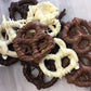 Vermont Nut Free Chocolates Covered Mini Twist Pretzels (Assorted) 7 Ounces, Nut-Free, Egg-Free, Kosher