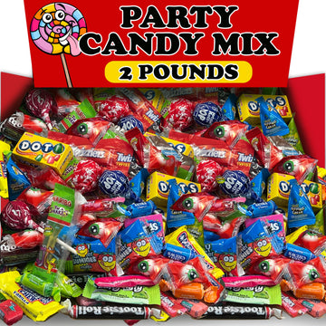 Bulk Candy Assortment Mix  Includes Assorted Individually Wrapped Kids Canndy Variety  Fruit Snacks  Gummy Snakes  Popping Candy and More  Birthday Party Favor Kit Goodie Bag