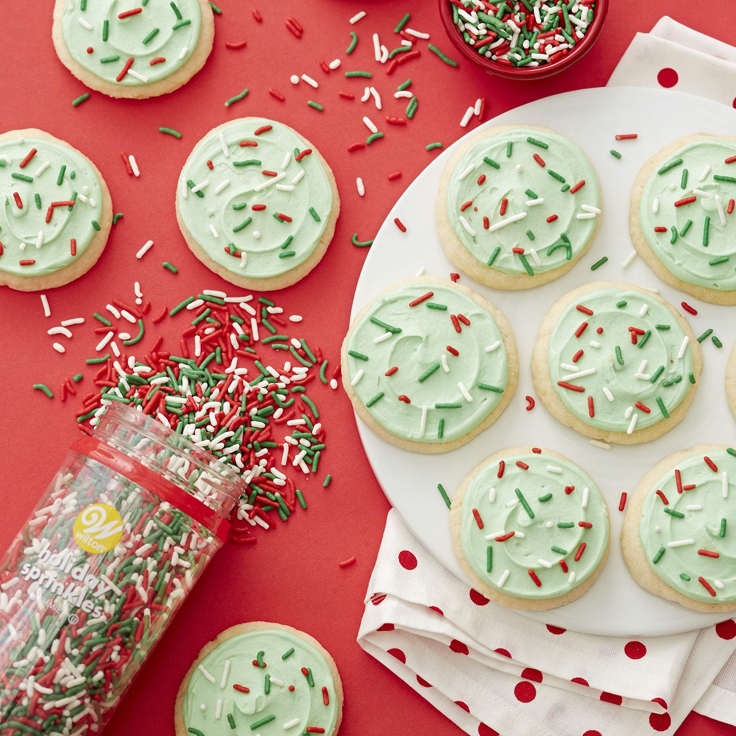 Wilton Holiday Sprinkles Jimmies Mix, 11.1 Oz.,Assorted
