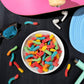 Trolli Sour Brite Crawlers, Candy, Cherry-Lemon, Strawberry-Grape & Orange-Lime, Sweet And Sour, Gummy Worms, 28.8 Oz