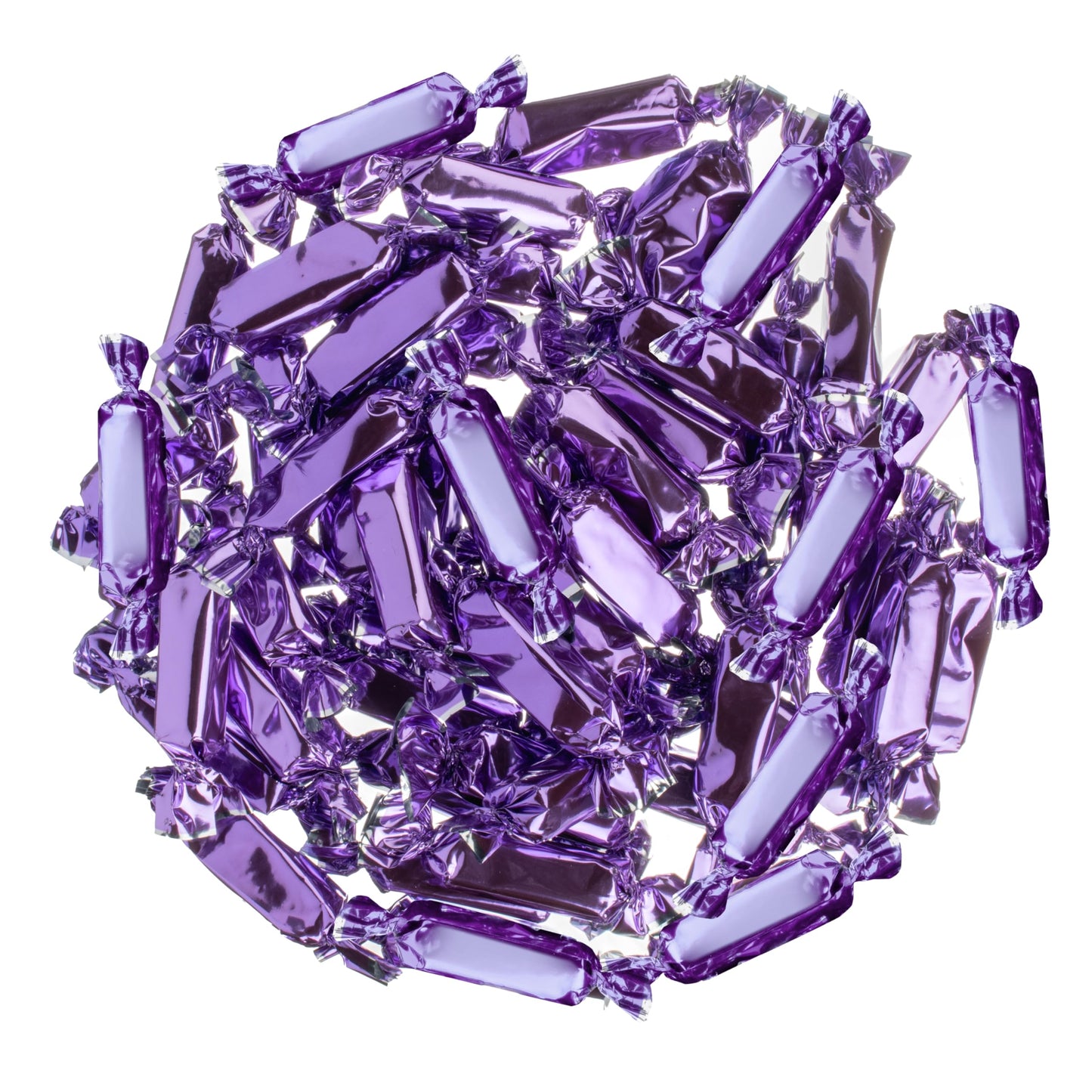 Candy Envy - Individually Wrapped Caramels - Purple Wrapper - 2 Pound Bulk Purple Candy